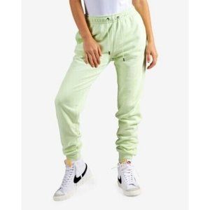 New Nike NSW Essential Fleece Joggers Pants BV4095-303 Women's Sz XL Lime Color
